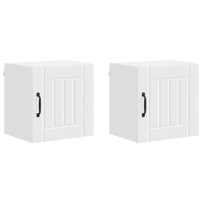 Wall Cabinet LUCCA 2 pcs White 40 x 31 x 40 cm Engineered Wood