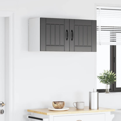 Wall Cabinet LUCCA 2 pcs Black 40 x 31 x 40 cm Engineered Wood