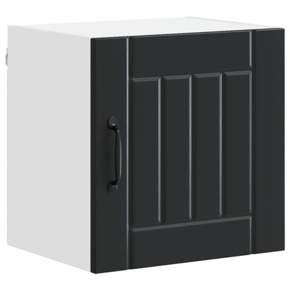 Wall Cabinet LUCCA 2 pcs Black 40 x 31 x 40 cm Engineered Wood