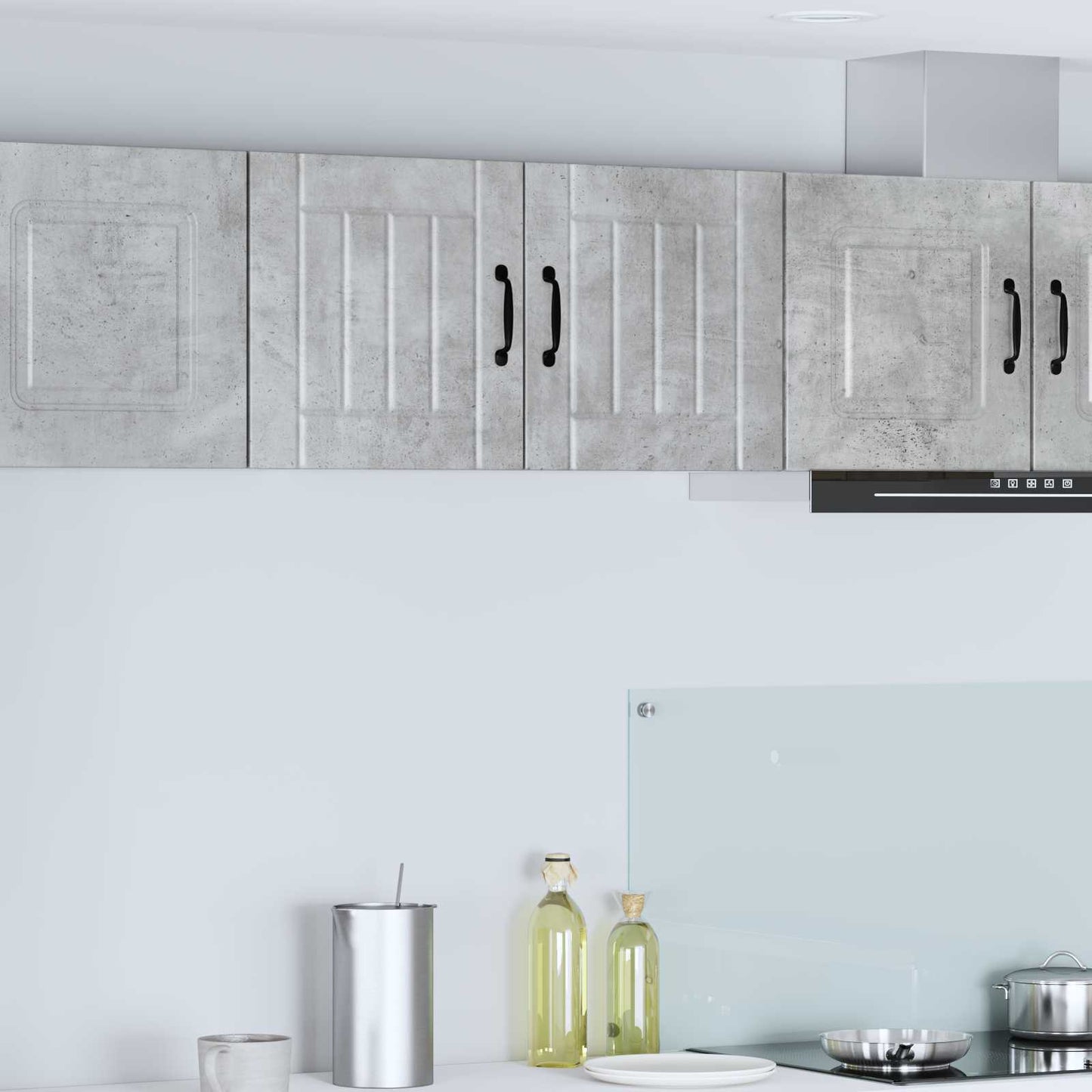 Wall Cabinet LUCCA 2 pcs Concrete Grey 40 x 31 x 40 cm