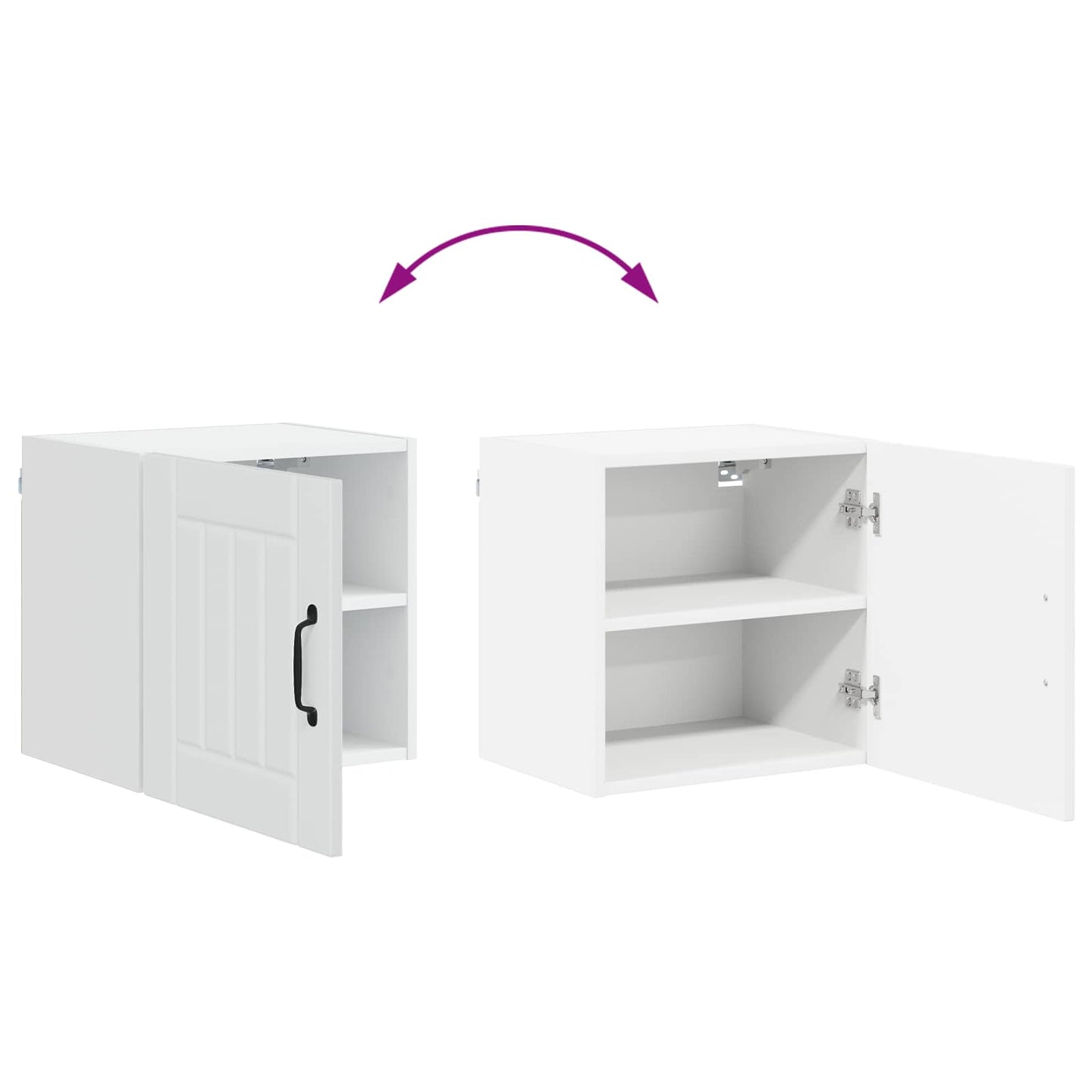 Wall Cabinet LUCCA High Gloss White 40 x 31 x 40 cm