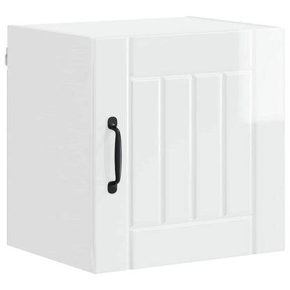 Wall Cabinet LUCCA 2 pcs High Gloss White 40 x 31 x 40 cm