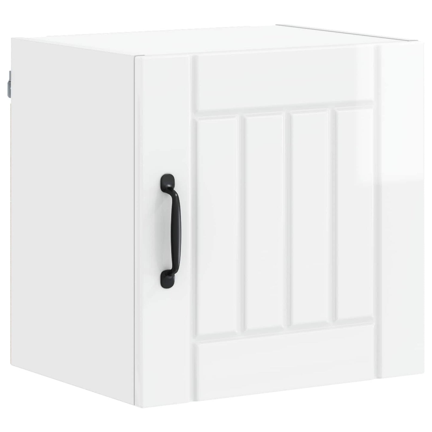 Wall Cabinet LUCCA 2 pcs High Gloss White Engineered Wood