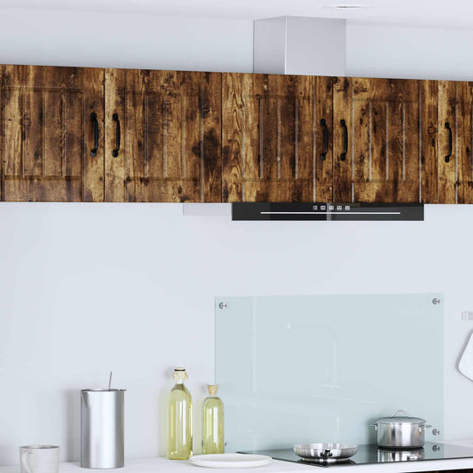 Wall Cabinet LUCCA 2 pcs Smoked Oak Engineered Wood