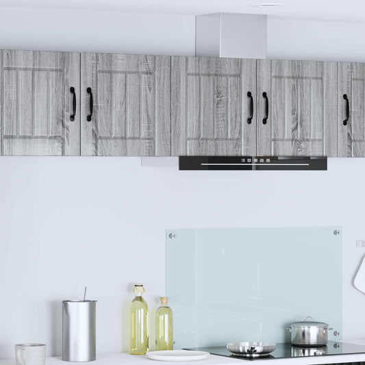 Wall Cabinet LUCCA 2 pcs Grey Sonoma Engineered Wood