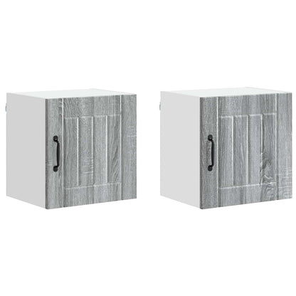 Wall Cabinet LUCCA 2 pcs Grey Sonoma 40 x 31 x 40 cm