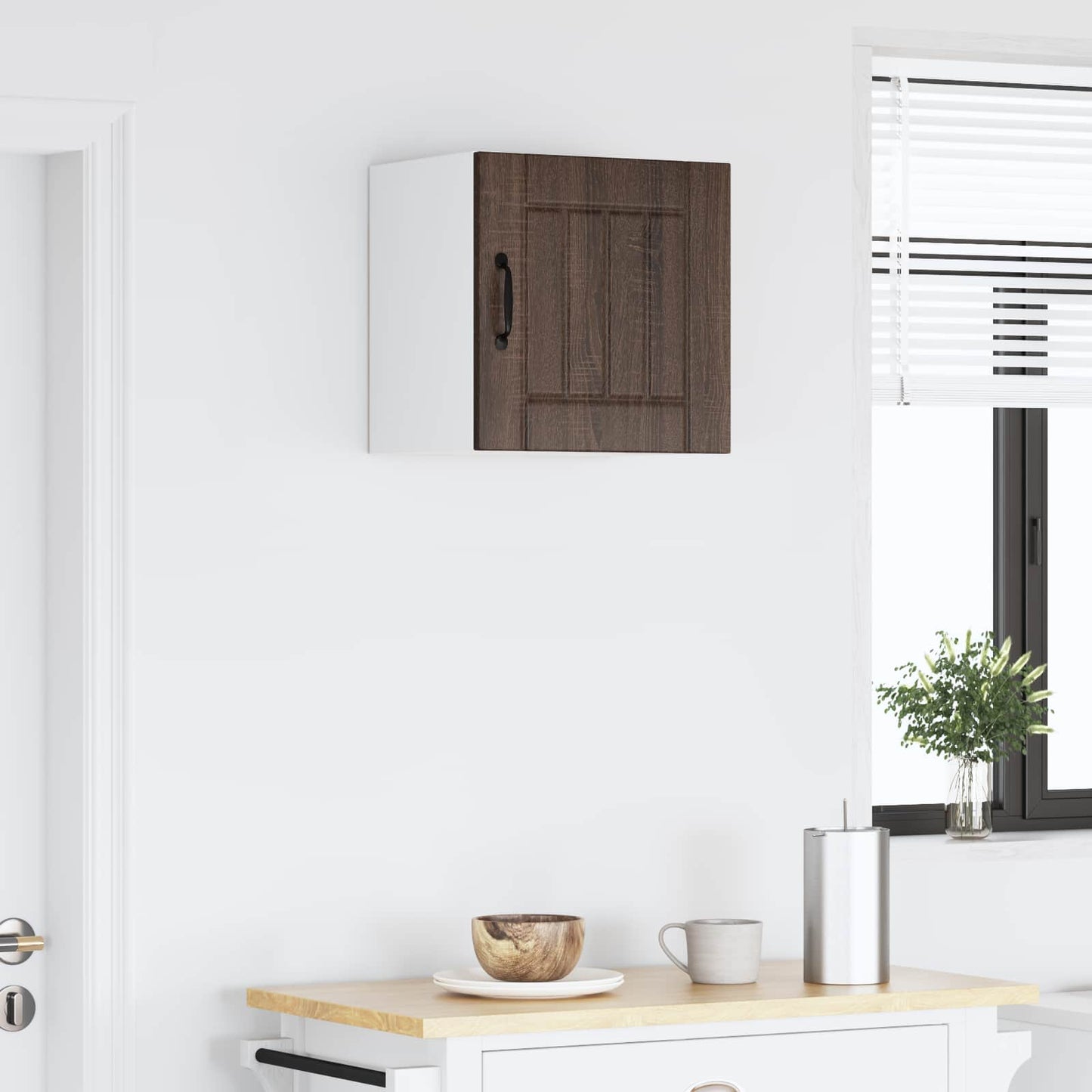 Wall Cabinet LUCCA Brown Oak 40 x 31 x 40 cm Engineered Wood