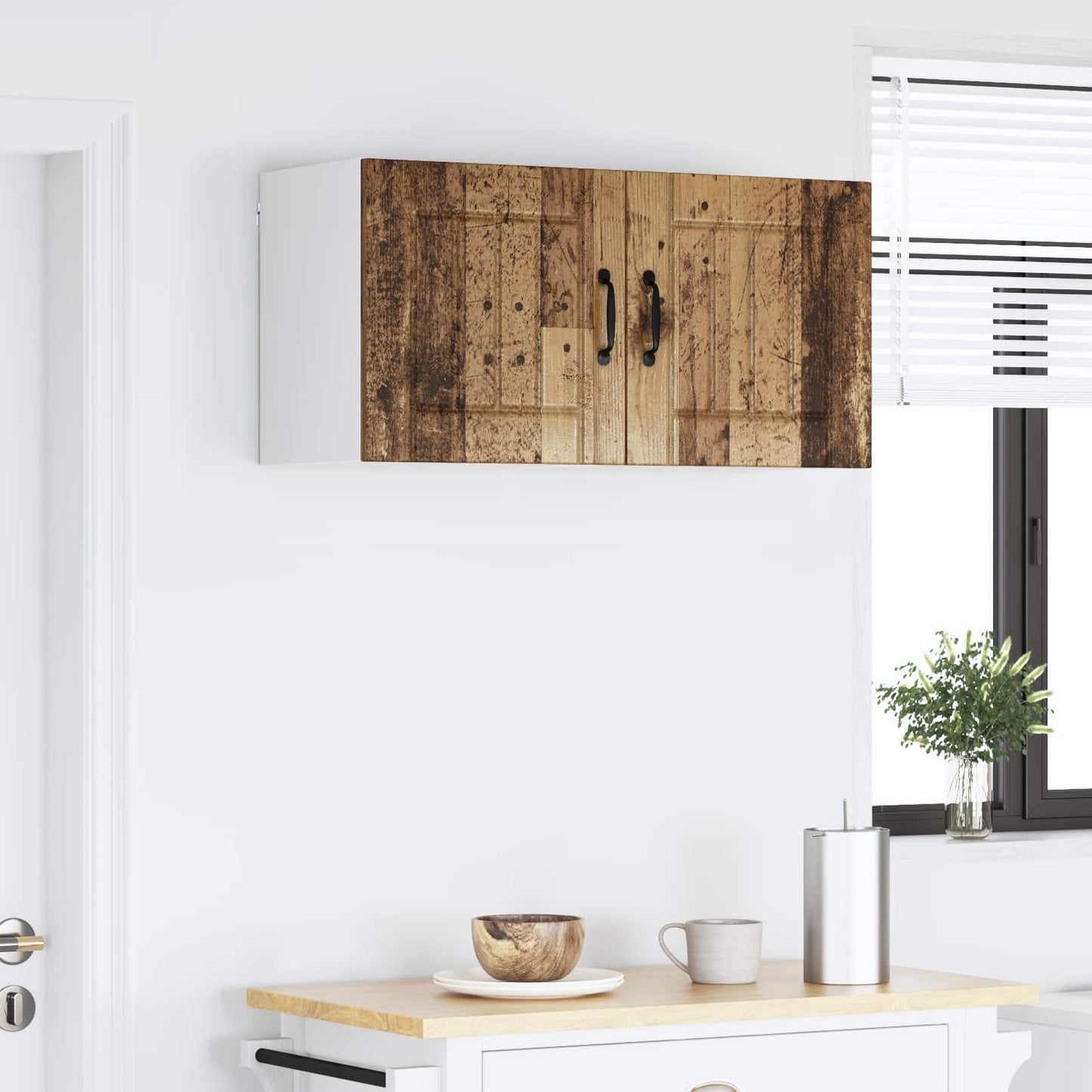 Wall Cabinet LUCCA 2 pcs Old Wood 40 x 31 x 40 cm