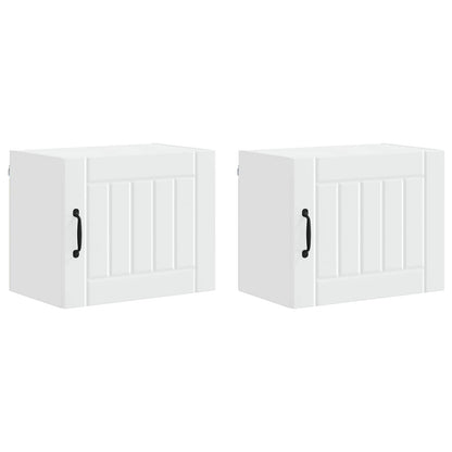 Wall Cabinet LUCCA 2 pcs White 50 x 31 x 40 cm Engineered Wood