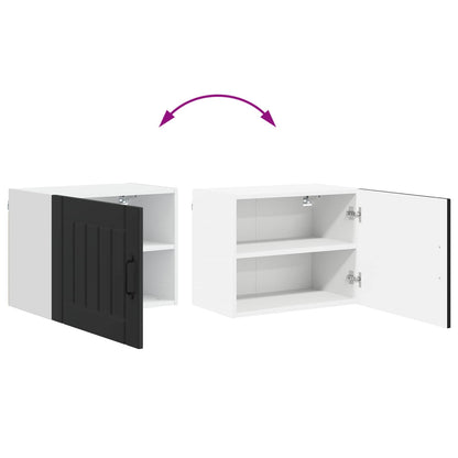 Wall Cabinet LUCCA Black 50 x 31 x 40 cm Engineered Wood