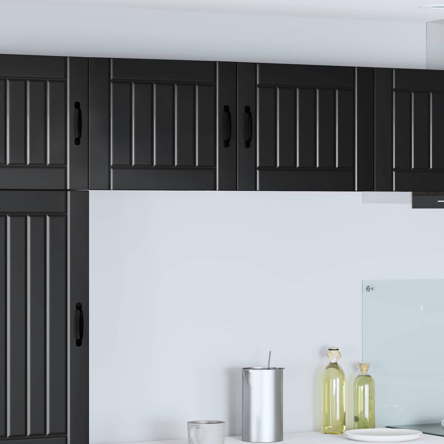Wall Cabinet LUCCA 2 pcs Black 50 x 31 x 40 cm Engineered Wood