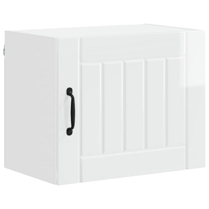 Wall Cabinet LUCCA 2 pcs High Gloss White 50 x 31 x 40 cm