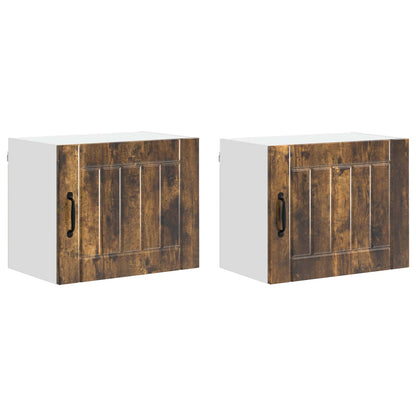 Wall Cabinet LUCCA 2 pcs Smoked Oak 50 x 31 x 40 cm