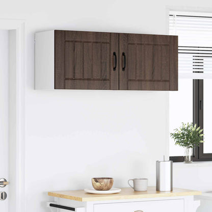 Wall Cabinet LUCCA 2 pcs Brown Oak 50 x 31 x 40 cm