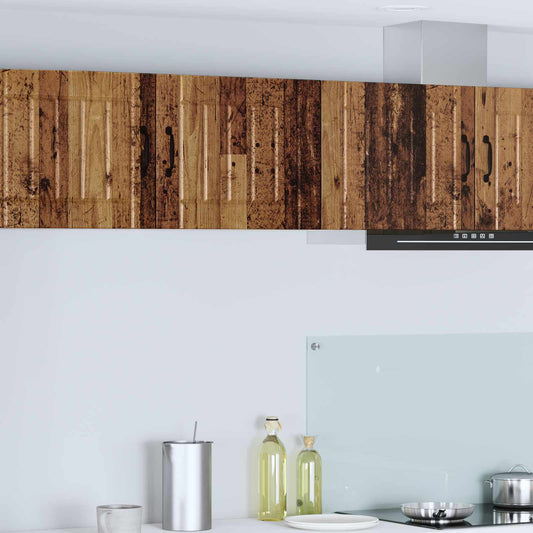 Wall Cabinet LUCCA 2 pcs Old Wood Engineered Wood