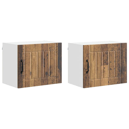 Wall Cabinet LUCCA 2 pcs Old Wood 50 x 31 x 40 cm