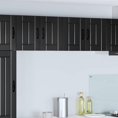 Wall Cabinet LUCCA Black 60 x 31 x 40 cm Engineered Wood