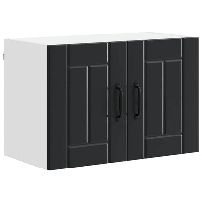 Wall Cabinet LUCCA Black 60 x 31 x 40 cm Engineered Wood