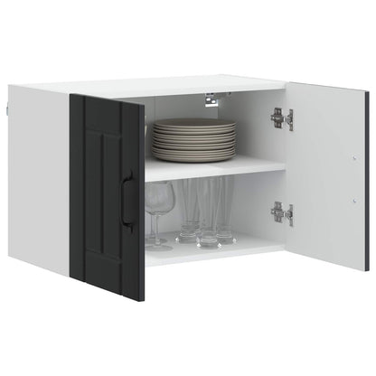 Wall Cabinet LUCCA Black 60 x 31 x 40 cm Engineered Wood