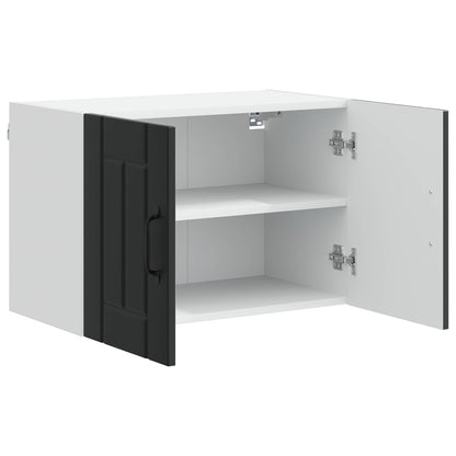 Wall Cabinet LUCCA 2 pcs Black 60 x 31 x 40 cm Engineered Wood