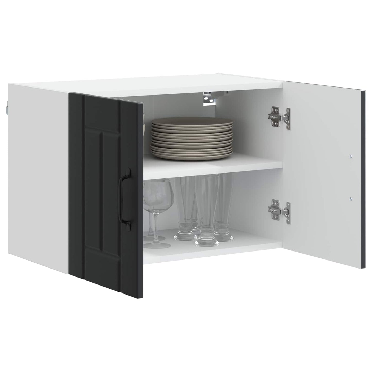 Wall Cabinet LUCCA 2 pcs Black 60 x 31 x 40 cm Engineered Wood
