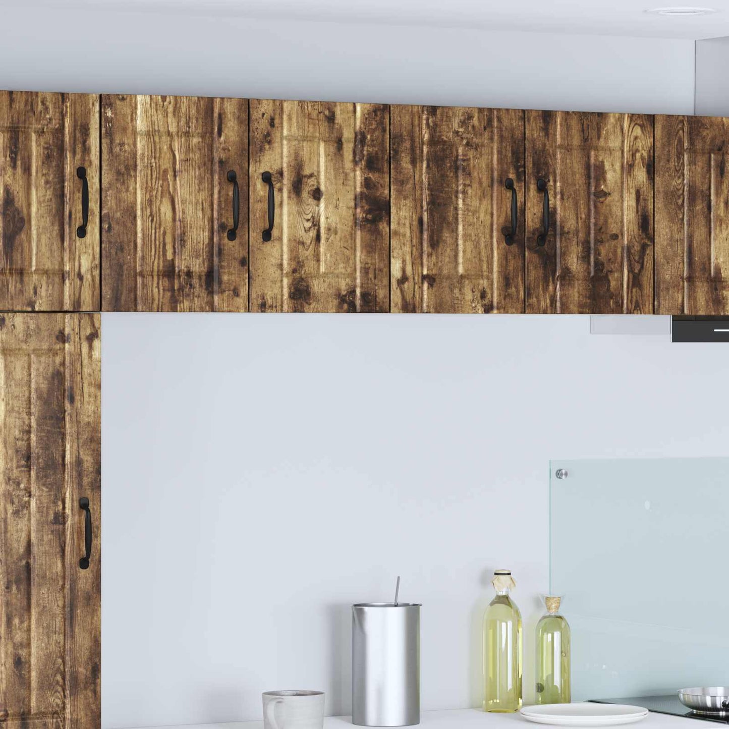 Wall Cabinet LUCCA Smoked Oak 60 x 31 x 40 cm Engineered Wood