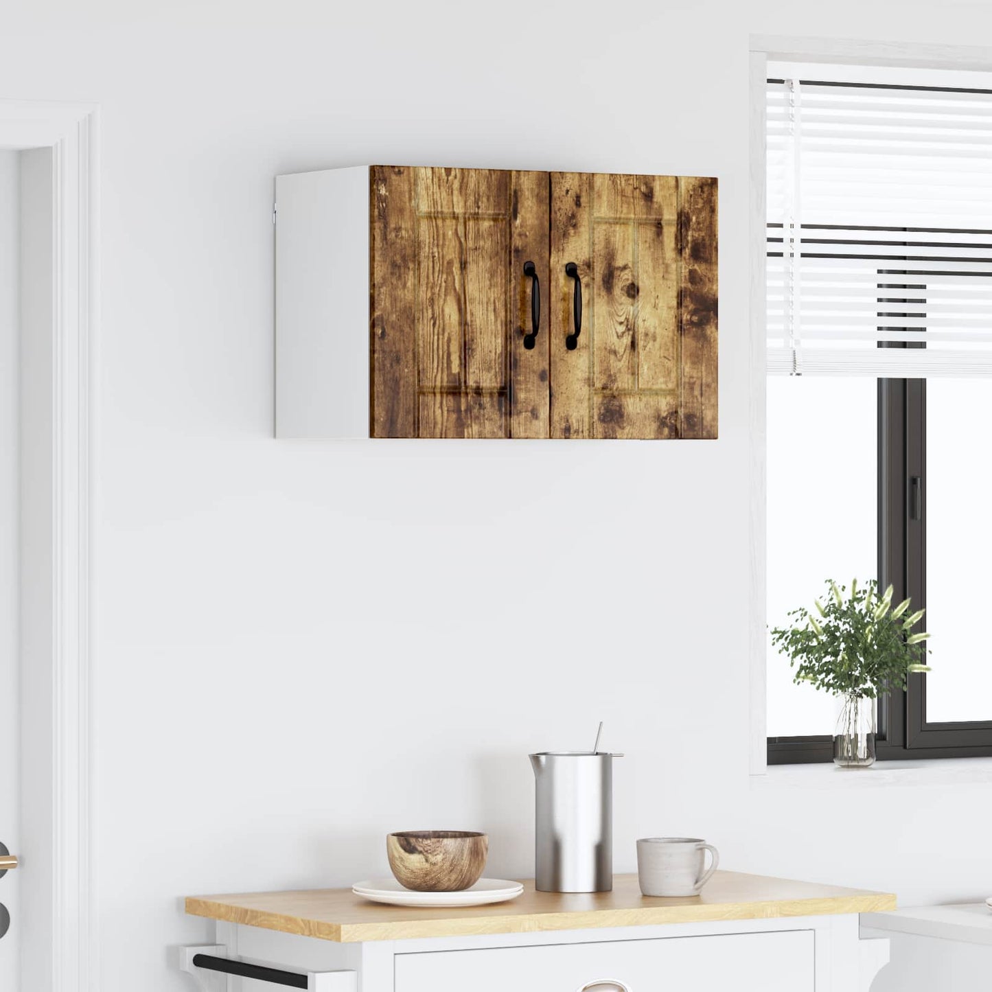 Wall Cabinet LUCCA Smoked Oak 60 x 31 x 40 cm Engineered Wood
