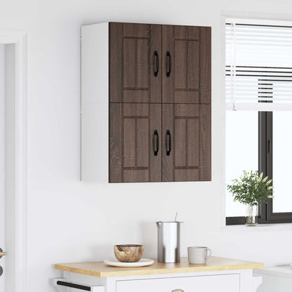 Wall Cabinet LUCCA 2 pcs Brown Oak 60 x 31 x 40 cm