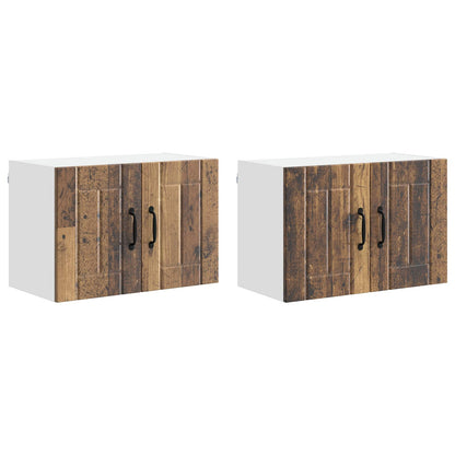 Wall Cabinet LUCCA 2 pcs Old Wood 60 x 31 x 40 cm
