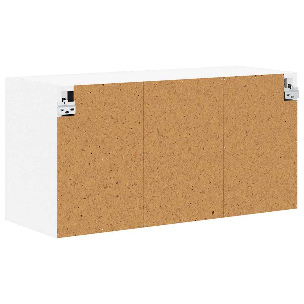 Wall Cabinet LUCCA White 80 x 31 x 40 cm Engineered Wood