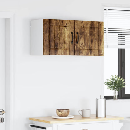 Wall Cabinet LUCCA Smoked Oak 80 x 31 x 40 cm Engineered Wood