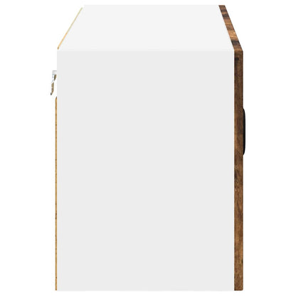 Wall Cabinet LUCCA Smoked Oak 80 x 31 x 40 cm Engineered Wood