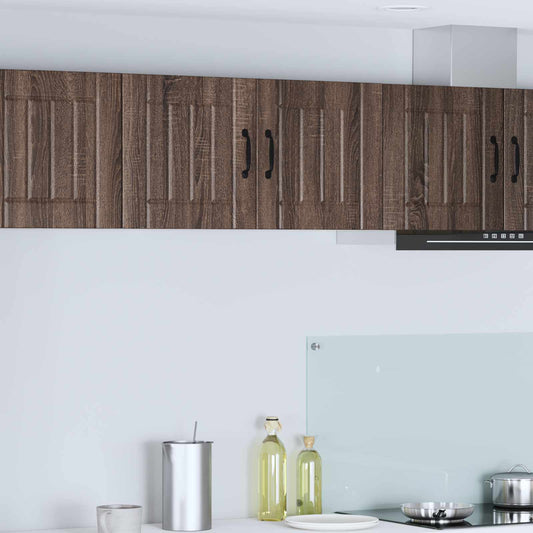 Wall Cabinet LUCCA Brown Oak 80 x 31 x 40 cm Engineered Wood