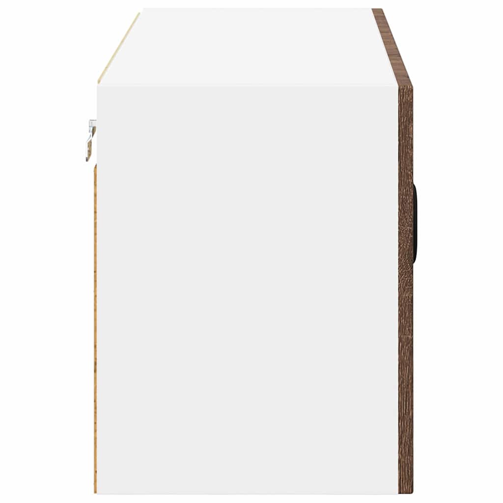 Wall Cabinet LUCCA Brown Oak 80 x 31 x 40 cm Engineered Wood