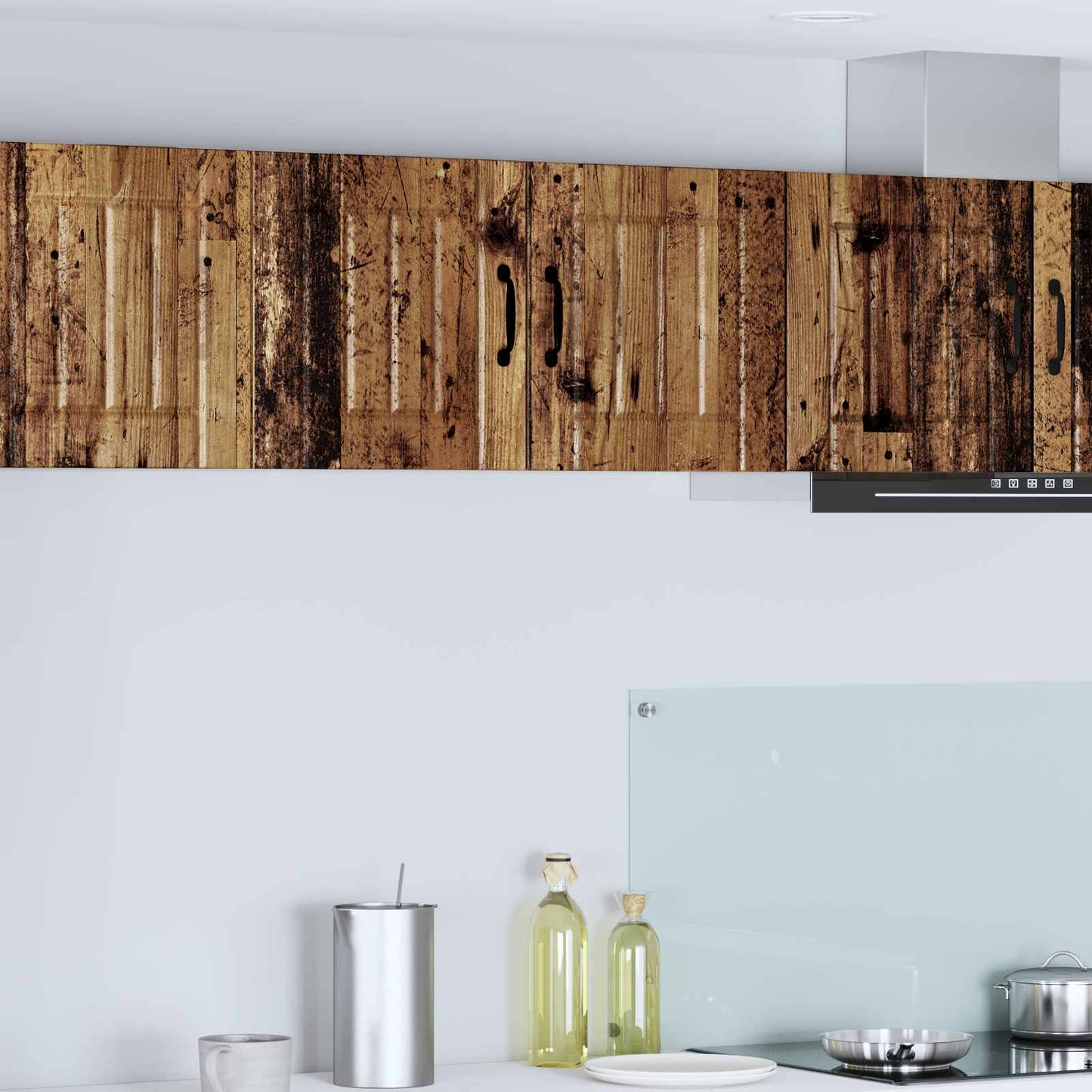 Wall Cabinet LUCCA Old Wood 80 x 31 x 40 cm Engineered Wood