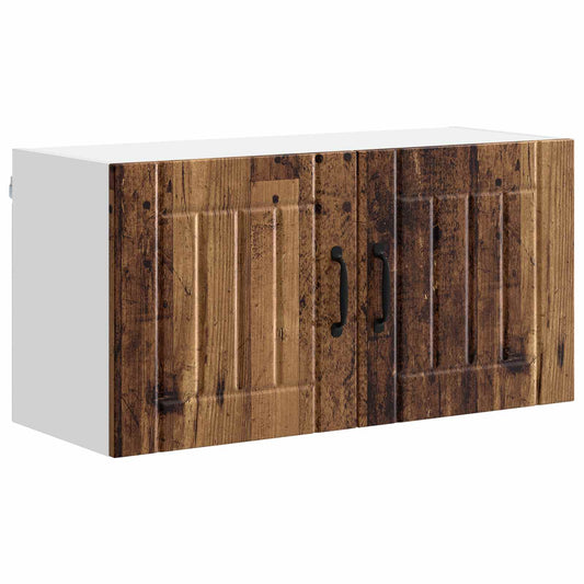 Wall Cabinet LUCCA Old Wood 80 x 31 x 40 cm Engineered Wood