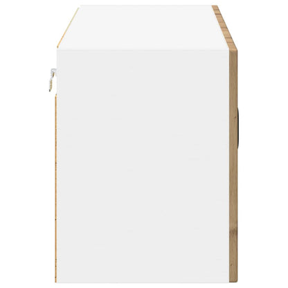 Wall Glass Cabinet LUCCA Artisan Oak 80 x 31 x 40 cm