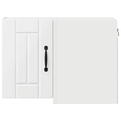 Wall Corner Cabinet LUCCA White 57 x 57 x 40 cm Engineered Wood