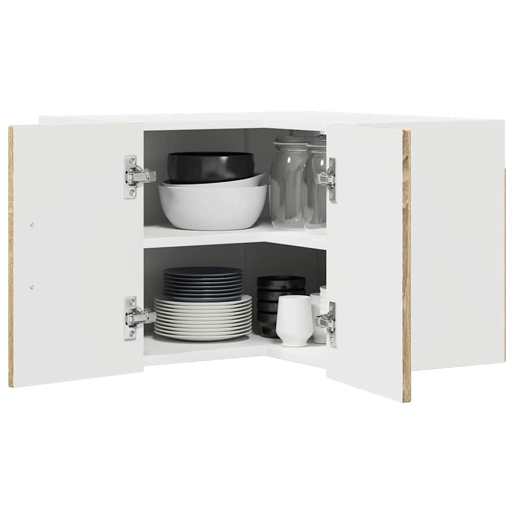 Wall Corner Cabinet LUCCA Sonoma Oak 57 x 57 x 40 cm