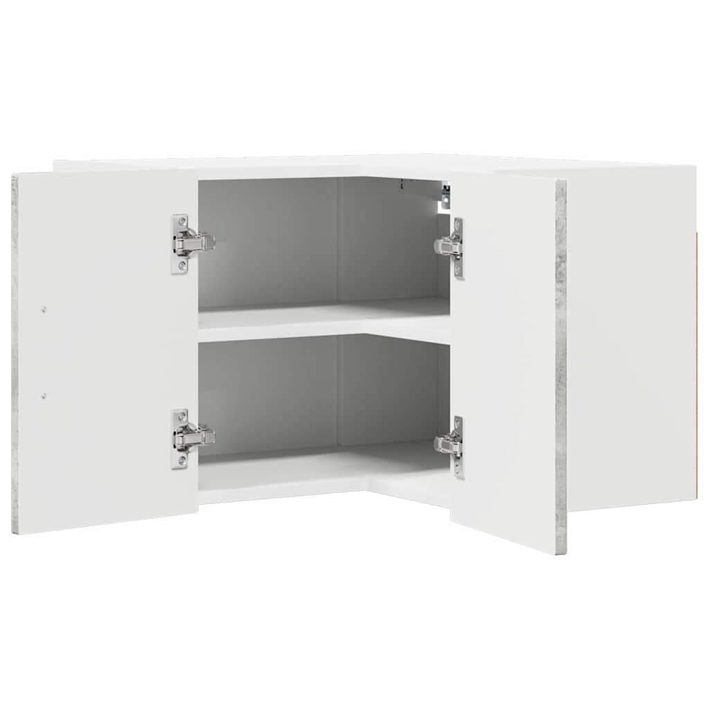 Wall Corner Cabinet LUCCA Concrete Grey 57 x 57 x 40 cm