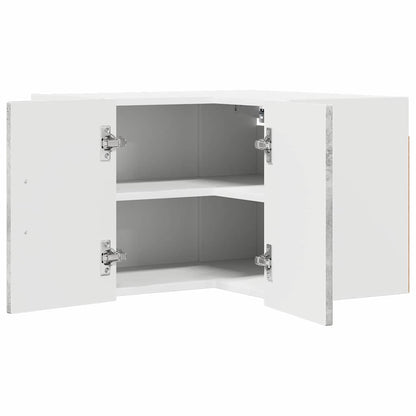 Wall Corner Cabinet LUCCA Concrete Grey 57 x 57 x 40 cm