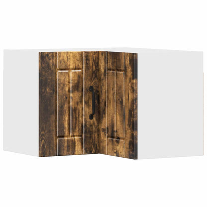 Wall Corner Cabinet LUCCA Smoked Oak 57 x 57 x 40 cm