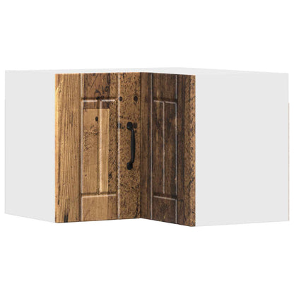 Wall Corner Cabinet LUCCA Old Wood 57 x 57 x 40 cm