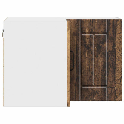 Wall Corner Cabinet LUCCA Old Wood 57 x 57 x 40 cm