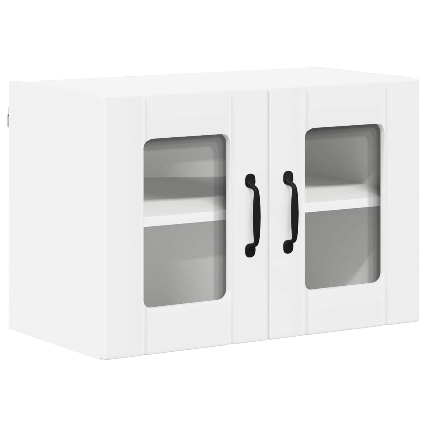 Wall Glass Cabinet LUCCA White 60 x 31 x 40 cm Engineered Wood