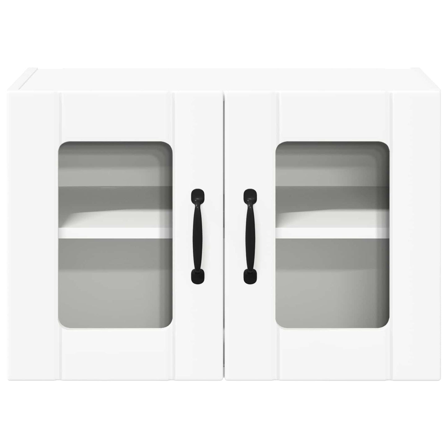 Wall Glass Cabinet LUCCA White 60 x 31 x 40 cm Engineered Wood