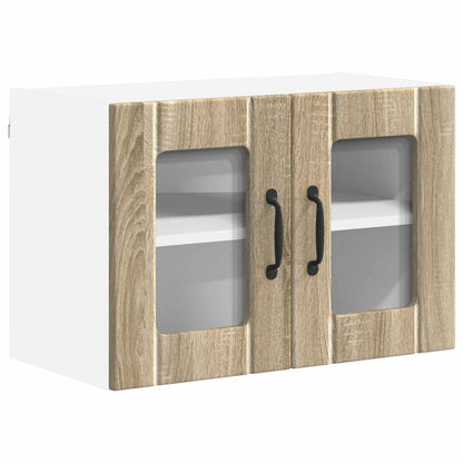 Wall Glass Cabinet LUCCA Sonoma Oak 60 x 31 x 40 cm