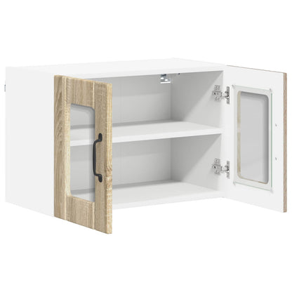 Wall Glass Cabinet LUCCA Sonoma Oak 60 x 31 x 40 cm