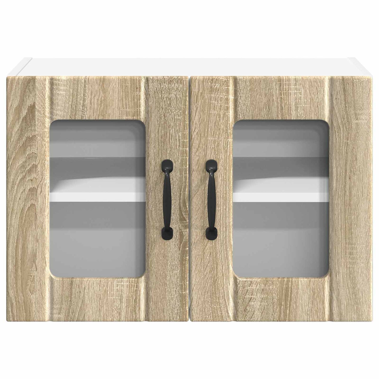 Wall Glass Cabinet LUCCA Sonoma Oak 60 x 31 x 40 cm
