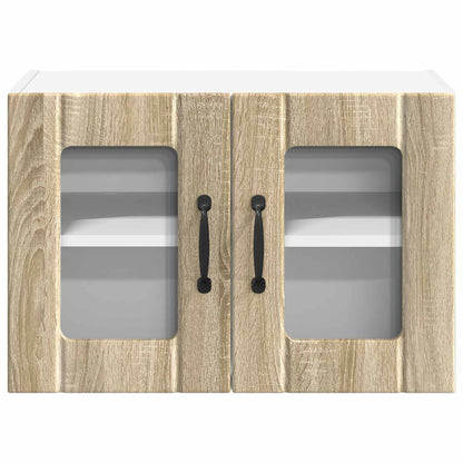 Wall Glass Cabinet LUCCA Sonoma Oak 60 x 31 x 40 cm